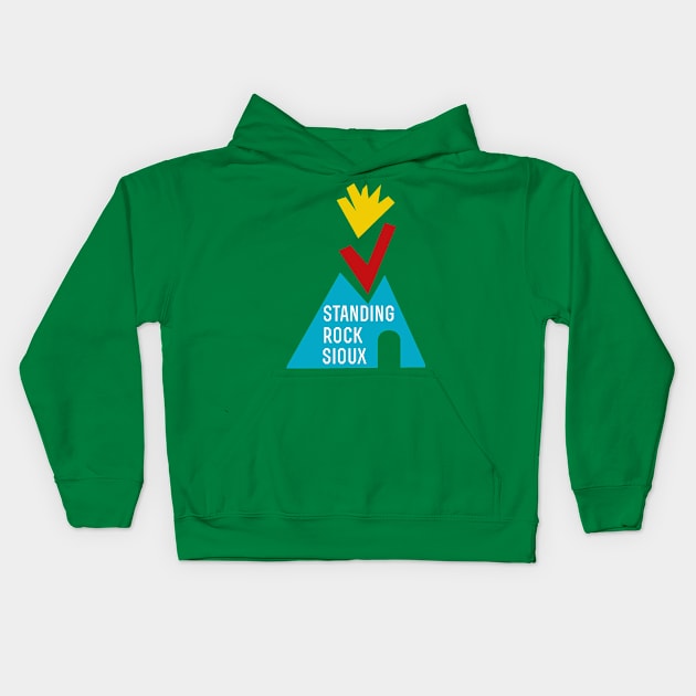 Standing Rock Sioux Kids Hoodie by Historia